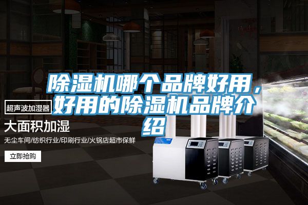 除濕機哪個品牌好用，好用的除濕機品牌介紹