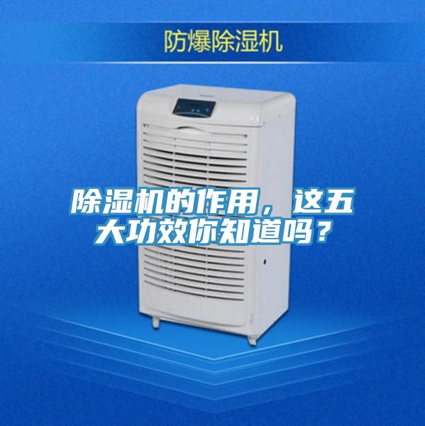 除濕機(jī)的作用，這五大功效你知道嗎？