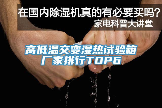 高低溫交變濕熱試驗(yàn)箱廠(chǎng)家排行TOP6