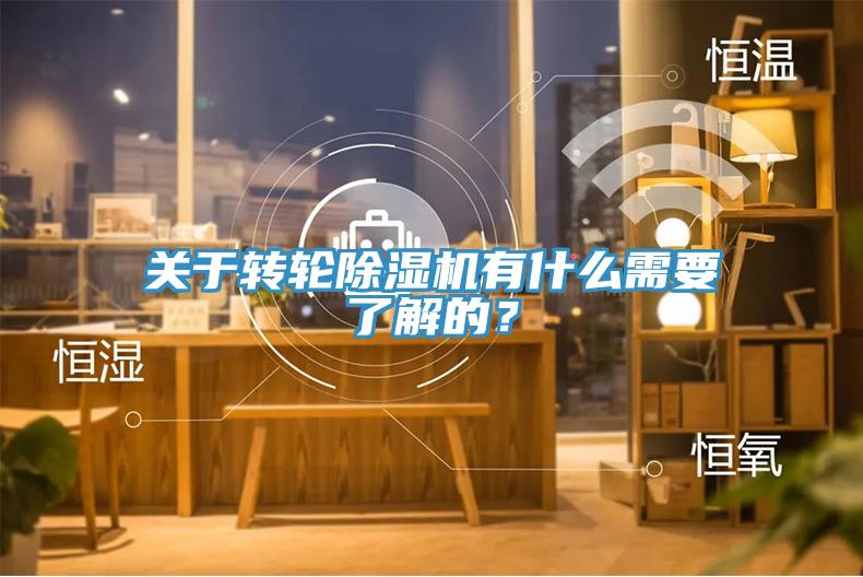 關(guān)于轉(zhuǎn)輪除濕機(jī)有什么需要了解的？