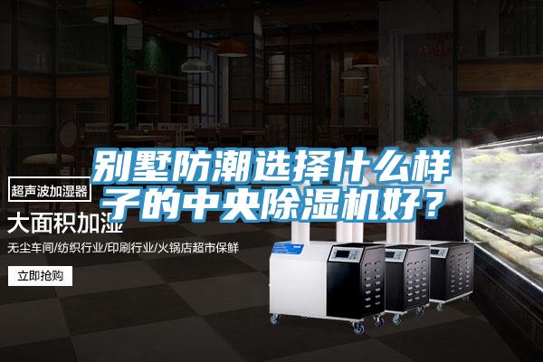 別墅防潮選擇什么樣子的中央除濕機(jī)好？